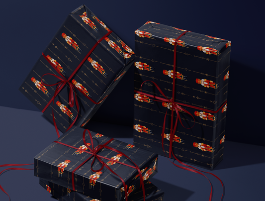Nutcracker Wrapping Paper | Christmas Décor