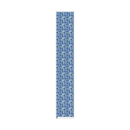 Azzure Floral Toile Wrapping Paper | Floral Design | Vintage Charm | Wedding Gift Wrap | Birthday Present | Seasonal Gift Wrap | Soft Blue