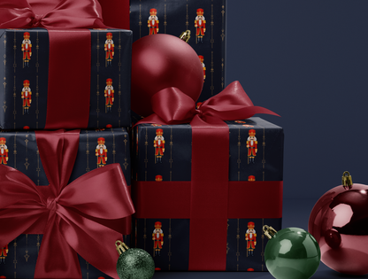 Nutcracker Wrapping Paper |  Christmas Décor