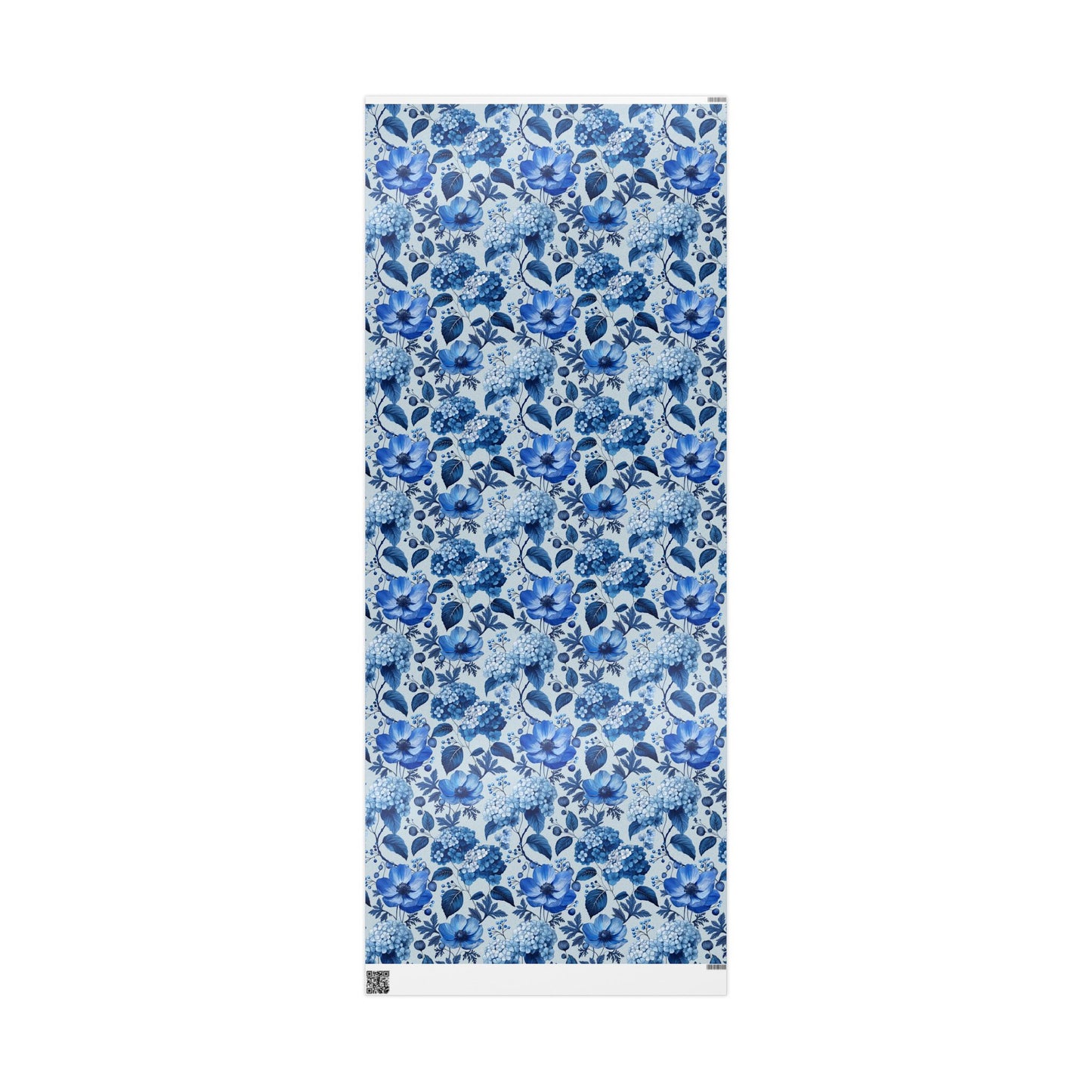 Azzure Floral Toile Wrapping Paper | Floral Design | Vintage Charm | Wedding Gift Wrap | Birthday Present | Seasonal Gift Wrap | Soft Blue