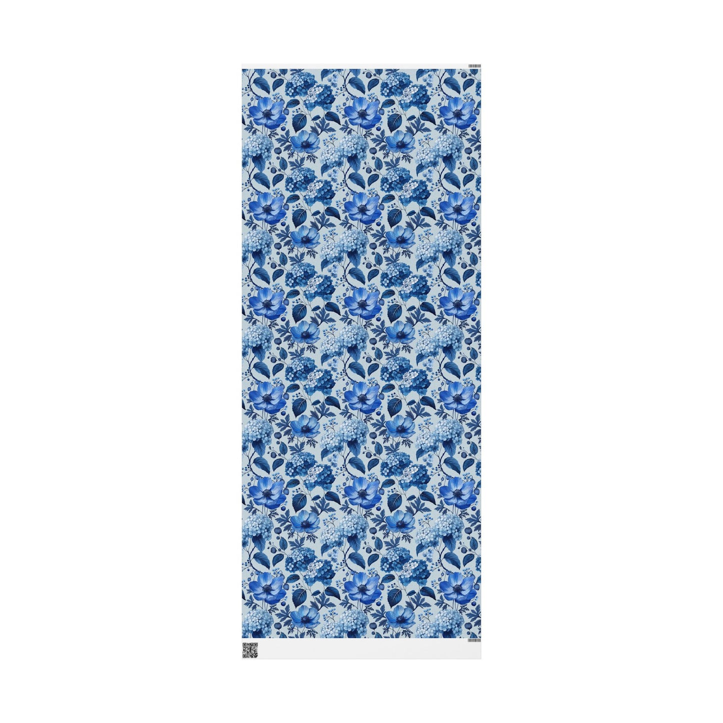 Azzure Floral Toile Wrapping Paper | Floral Design | Vintage Charm | Wedding Gift Wrap | Birthday Present | Seasonal Gift Wrap | Soft Blue
