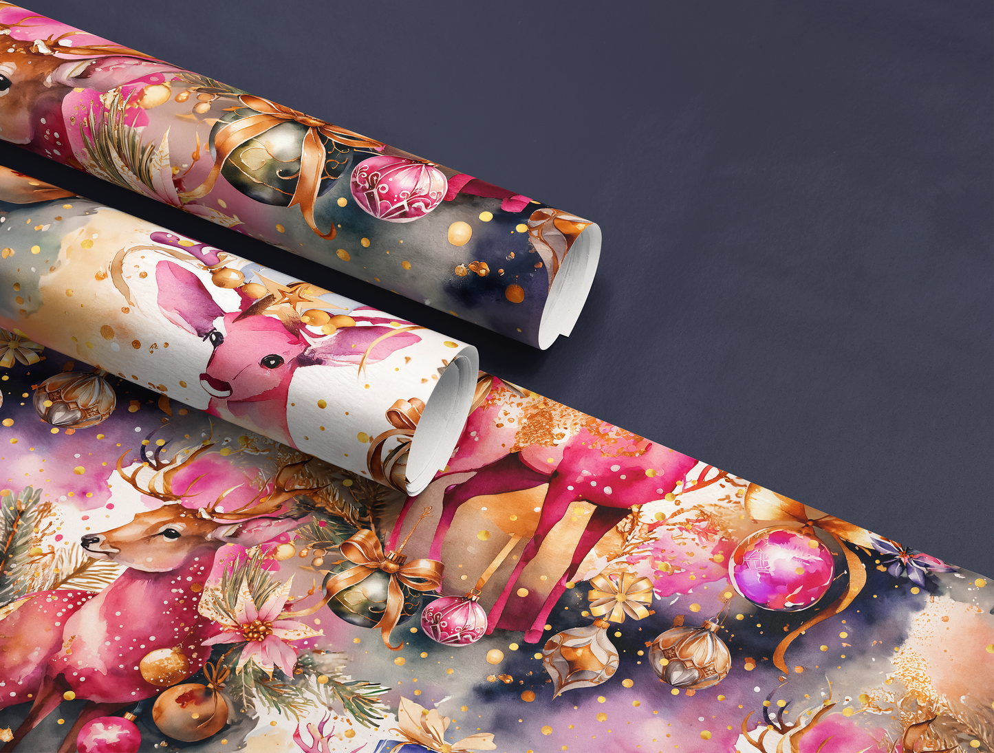 Jolly Reindeer Christmas Wrapping Paper